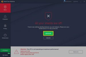 how to turn off antivirus avast for update