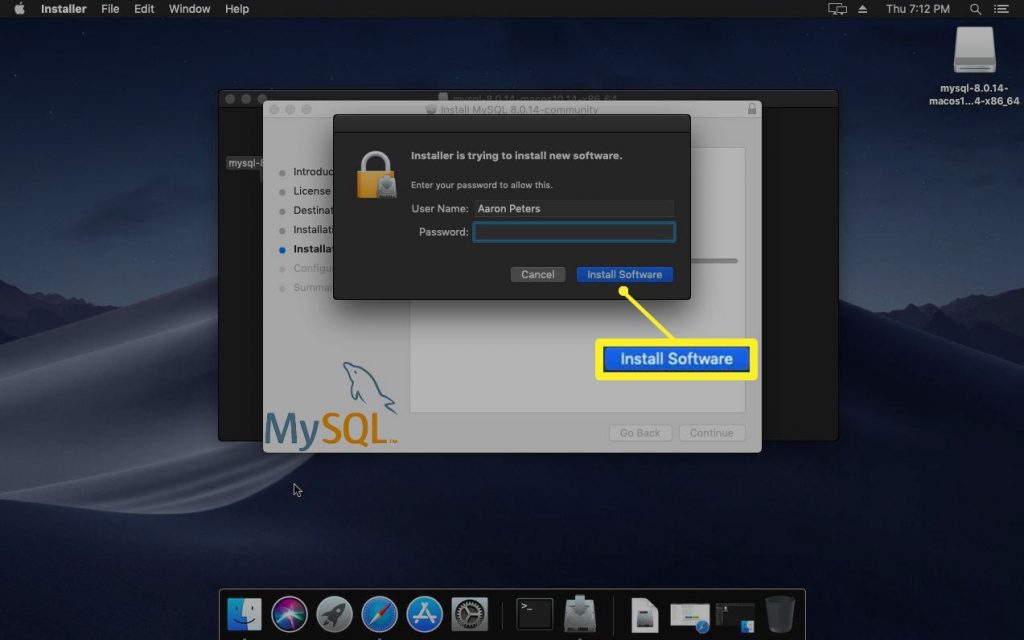 Как установить mysql на mac os